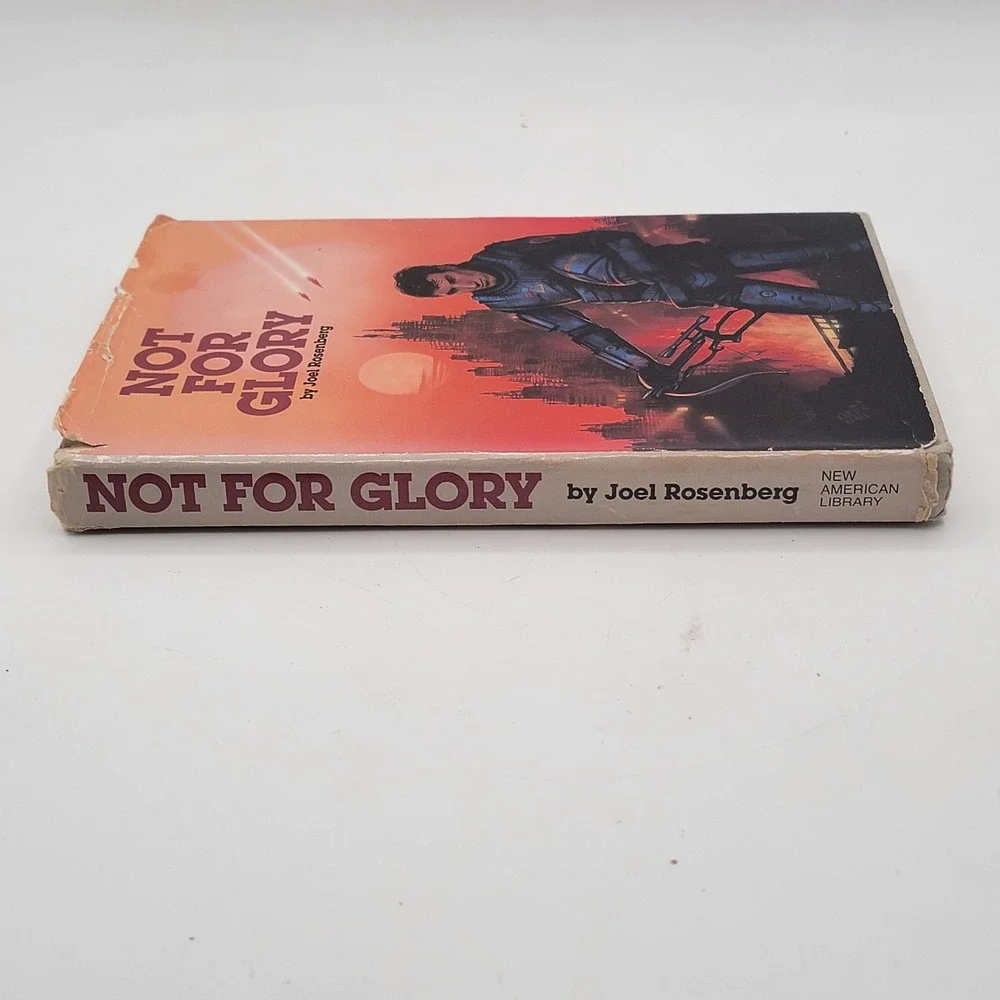 Joel Rosenberg Not For Glory Hardcover Book‎ Club Edition 1988 Sci-Fi Fair